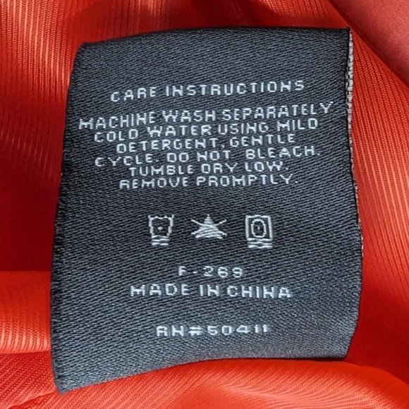 Vince Camuto Orange Quilted Moto Jacket - Picture 9 of 10